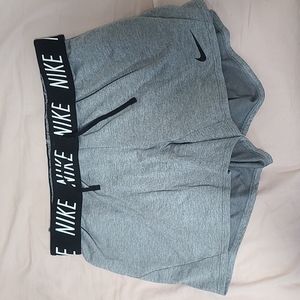 Gray Nike Dri-fit athletic shorts